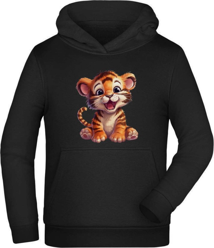 Kids Hooded Sweatshirt Hoodie - Baby Tiger i266